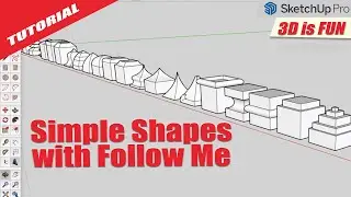 Follow Me tool on the Cube SketchUp Tutorial