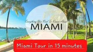 Miami Tour in 15 minutes | Miami Beach, Downtown, Ocean Drive, Bayside Marketplace etc #2022 #miami