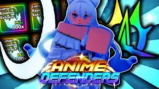 Obtaining And MAXING My *NEW* EVOLVED SECRET LUNAR EMPRESS In Anime Defenders..