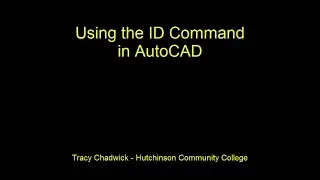 Using the ID Command in AutoCAD