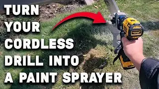 I turned my cordless drill into paint sprayer