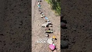 Sadie the Rock Snake lives at a lake in Pinetop, AZ 🌲🌵 She even has a Facebook group! #paintedrocks