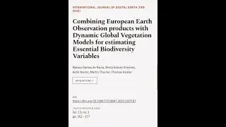 Combining European Earth Observation products with Dynamic Global Vegetation Models f... | RTCL.TV