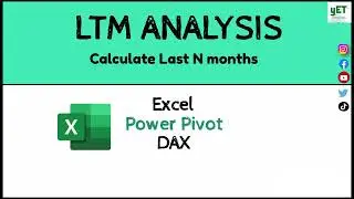 LTM Analysis || Financial and Data Analysis || Excel || DAX || Power Pivot