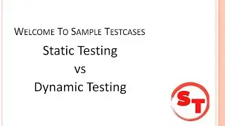 static testing vs dynamic testing | difference between static testing vs dynamic testing