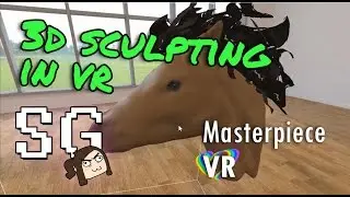 3D sculpting a horse in VR | Masterpiece VR