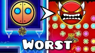 Geometry Dash - WORST Level For Each Difficulty