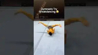 Gymnasts try breakdancing 😂 