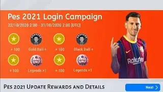 WHAT'S COMING ON 22 OCTOBER || PES 2021 MOBILE LAUNCH LOGIN CAMPAIGN & EVENT DETAILS || PES 2021