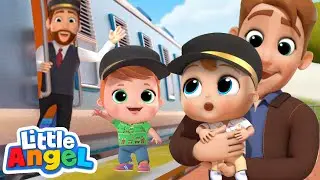 Choo Choo Train Song | Little Angel Kids Songs & Nursery Rhymes