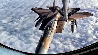 F-15 Eagles Inflight Refueling • Pilot & Boom Operator Comms