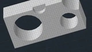 AutoCAD - Make holes in solid (Presspull Command)