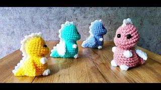 4 ДРАКОНЧИКА ЗА 2 ЧАСА ! Самый простой дракон/knitted dragon