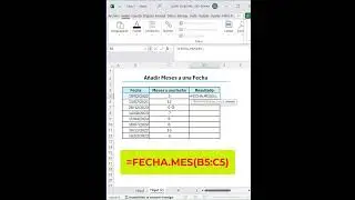 Añadir Meses a una Fecha en Excel  #microsoftexcel #excelfacil