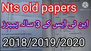 NTS old papers 2018/2019/2020