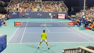 Jarry vs Seyboth Wild Miami Court Level View *Insane Crowd* [4K 60fps] 2024