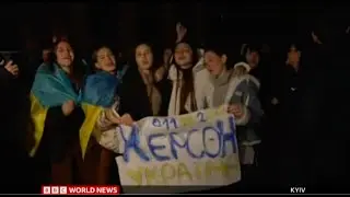 Ukrainian Forces Liberate "Forever Russian" Kherson - BBC World News - 11/11/2022