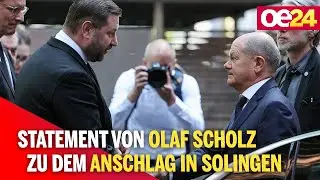 Statement von Olaf Scholz zu dem Anschlag in Solingen