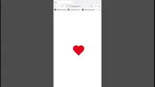 CSS Art: Heart using pure CSS #short #css #html