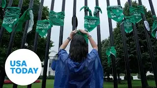 Abortion rights protesters stage a sit-in at the White House | USA TODAY