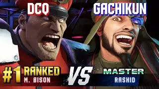 SF6 ▰ DCQ (#1 Ranked M.Bison) vs GACHIKUN (Rashid) ▰ High Level Gameplay