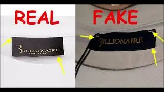 Billionaire t shirt how to spot fake. Real vs fake Billionaire Italian Couture t shirt