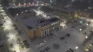 Снежное ветреное...  Магадан