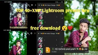 Top 40 Xmp Premium Presets | Lightroom Presets Free 2024 |  Premium Personal Pack Free Download