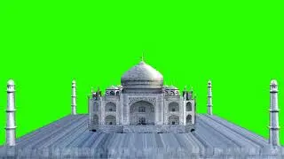 Green screen video effect amazing tajmahal