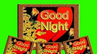 Good Night Green Screen Effects - Sweet Dreams blue Screen Animation - 3D Effects No 41