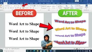 Turn TEXT into Beautiful Art and Shape in MS Word! Zee infotech