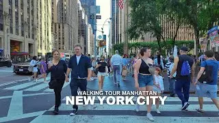 [Full Version] New York Manhattan Summer Travel - Lafayette, Broadway, 6th Avenue & Bryant Park, 4K