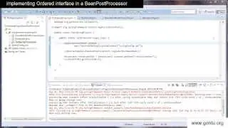 Spring Tutorial 15 - Implementing an Ordered interface in a BeanPostProcessor class