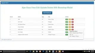 Ajax Insert Save View Edit Update Delete With Bootstrap Modal & Popover2