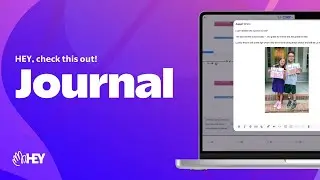 New in HEY! Journal