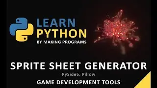 Learn Python By Making Programs - Sprite Sheet Generator