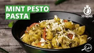 Mint Pesto Pasta Recipe | Mint Pesto Sauce | Creamy Mint Pasta | How to make Pesto Pasta | Cookd