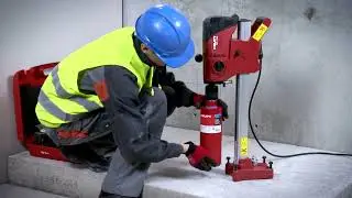 HOW TO use Hilti DD 120 diamond coring tool for wet drilling into concrete