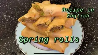 How To Make Mincemeat Spring Rolls Recipe In English  | Ramadan Special Very Easy & Simple Recipe