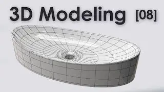 3D speed modeling Washbasin [08]