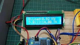 Load consumption and billing notification for electrical energy meter with A6 GSM module and arduino