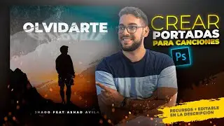 Como hacer portadas para canciones en Photoshop | Editable en la descripción | Photoshop Tuorial ⚡👌