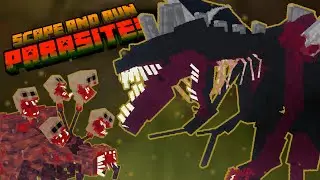 INFECTED ENDER DRAGON AND SEA PARASITE! SCAPE AND RUN PARASITES 1.9.2 & 1.9.3 UPDATE SHOWCASE