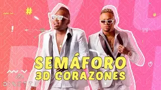Semáforo - 3D Corazones (Video Karaoke)