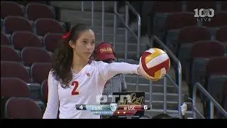 #tb Samantha Bricio (USC) vs UNC 150828