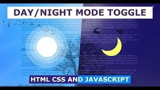 Online Tutorial for Day Night Mode Switch Toggle 2 in CSS With Demo