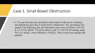 Metabolic Alkalosis Part 5. Case Studies in Metabolic Alkalosis