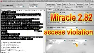 How to fix access violation at address in Miracle Box use -flash bd