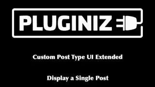 Using CPT UI Extended to display a single post