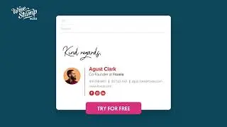 Create your professional email signature in less than 2 minutes | WiseStamp